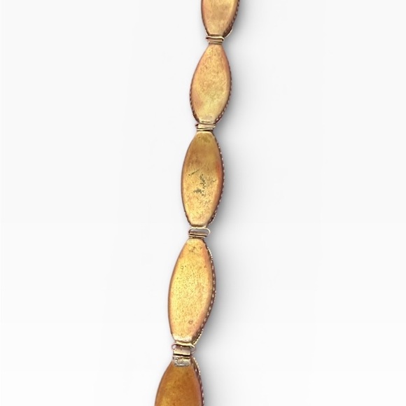 Antique Italy Signed Micro-Mosaic Floral 5 Panel Bracelet - Picture 7 of 13